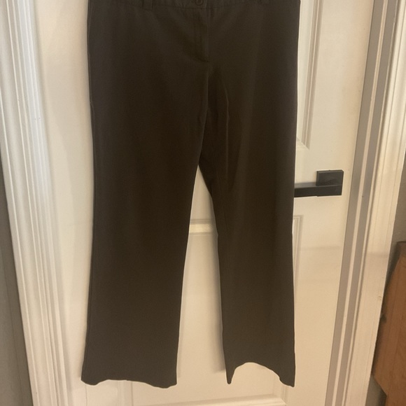 AB Studio - Townsend - Flat Front Wide Leg Dress Pants - Brown - Ladies Size 8 - Picture 2 of 13